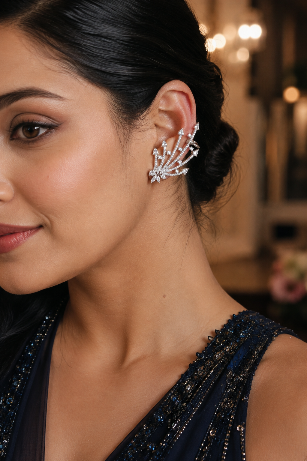 Cosmic Firework Star Burst Ear Cuff