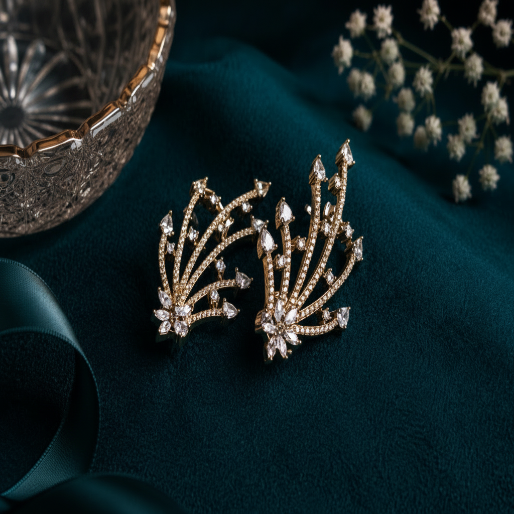 Cosmic Firework Star Burst Ear Cuff