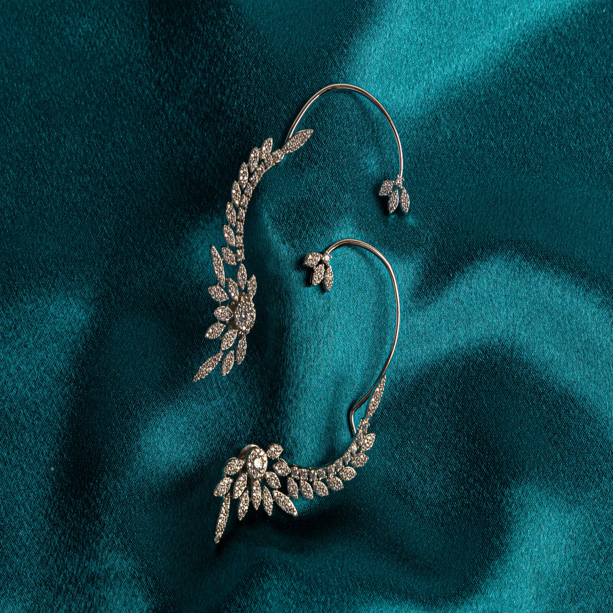 Floral Climber Ear Cuff – Micro Pave Vine Design